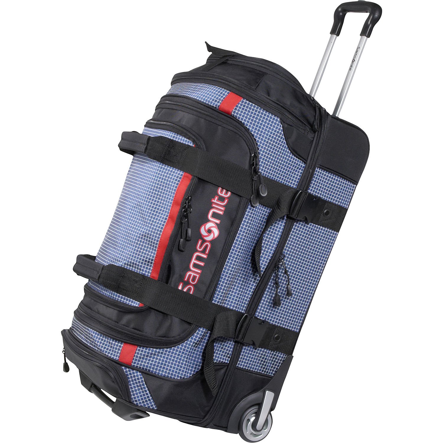 Samsonite Ripstop Wheeled Rolling Duffel Bag Blue 26 Inch